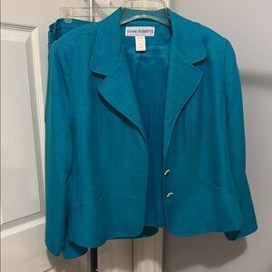 Teal Women's Skirt Suit